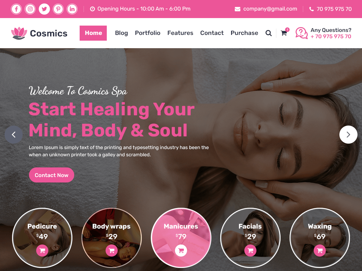 Cosmics theme screenshot