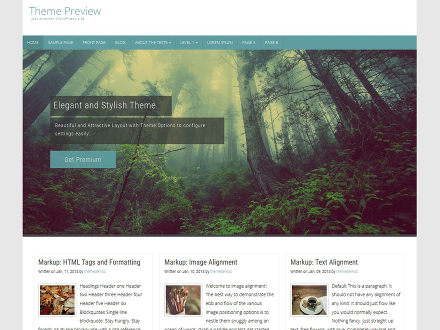 Counsel theme screenshot