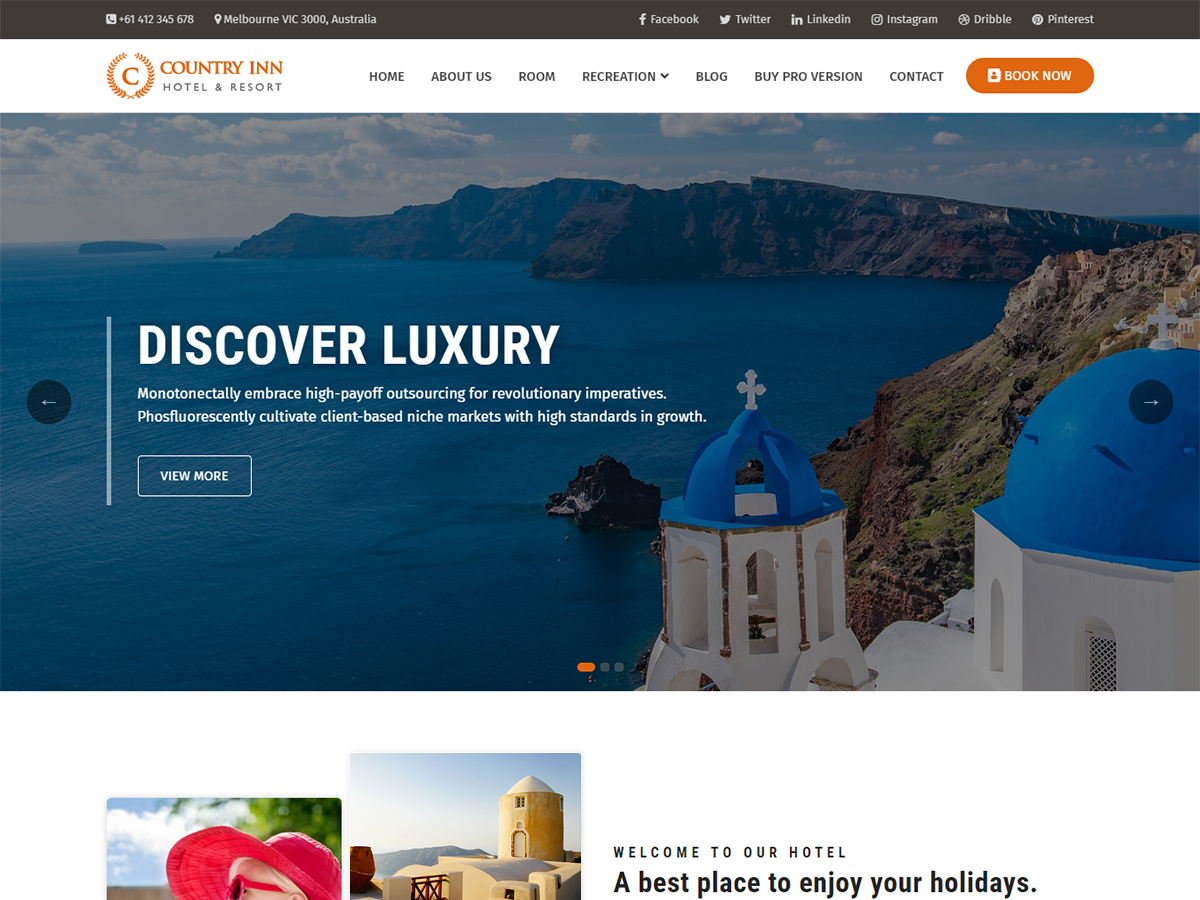 Country Inn theme screenshot