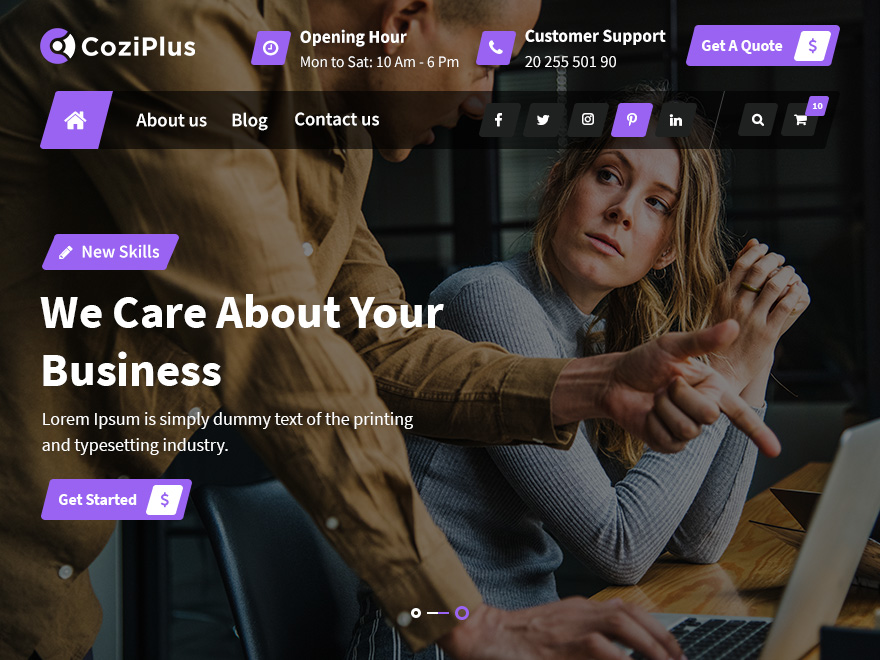 CoziPlus theme screenshot