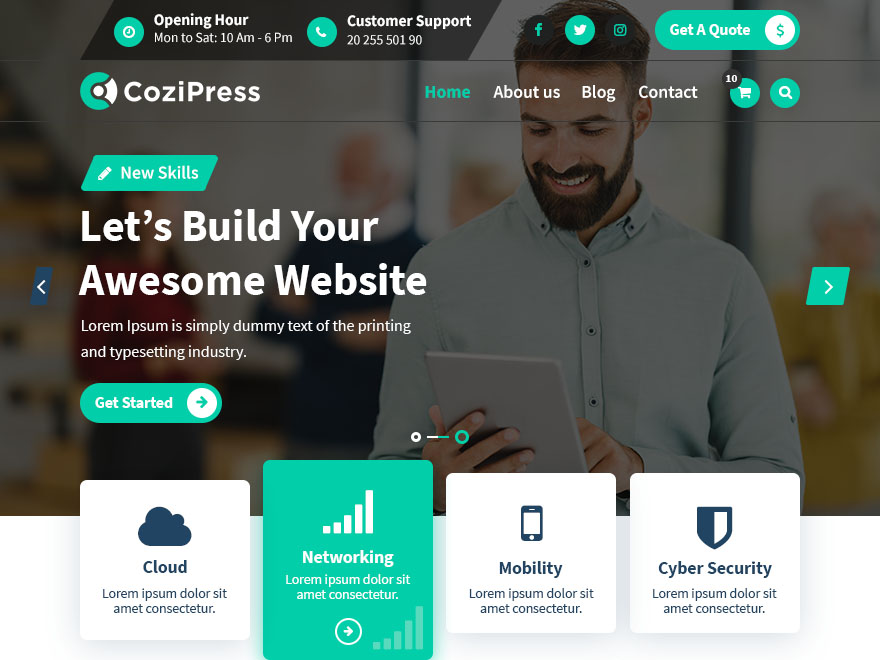 CoziPress theme screenshot