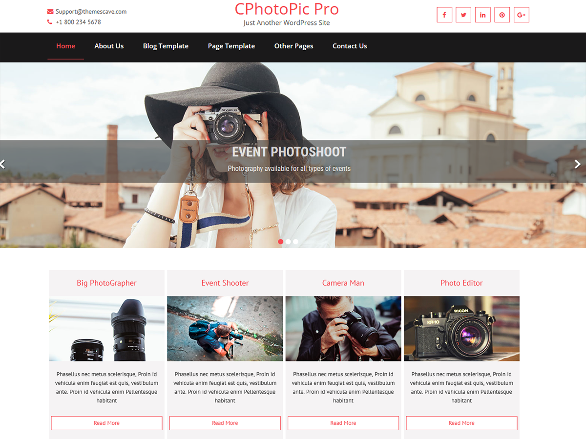 CPhotoPic Lite theme screenshot