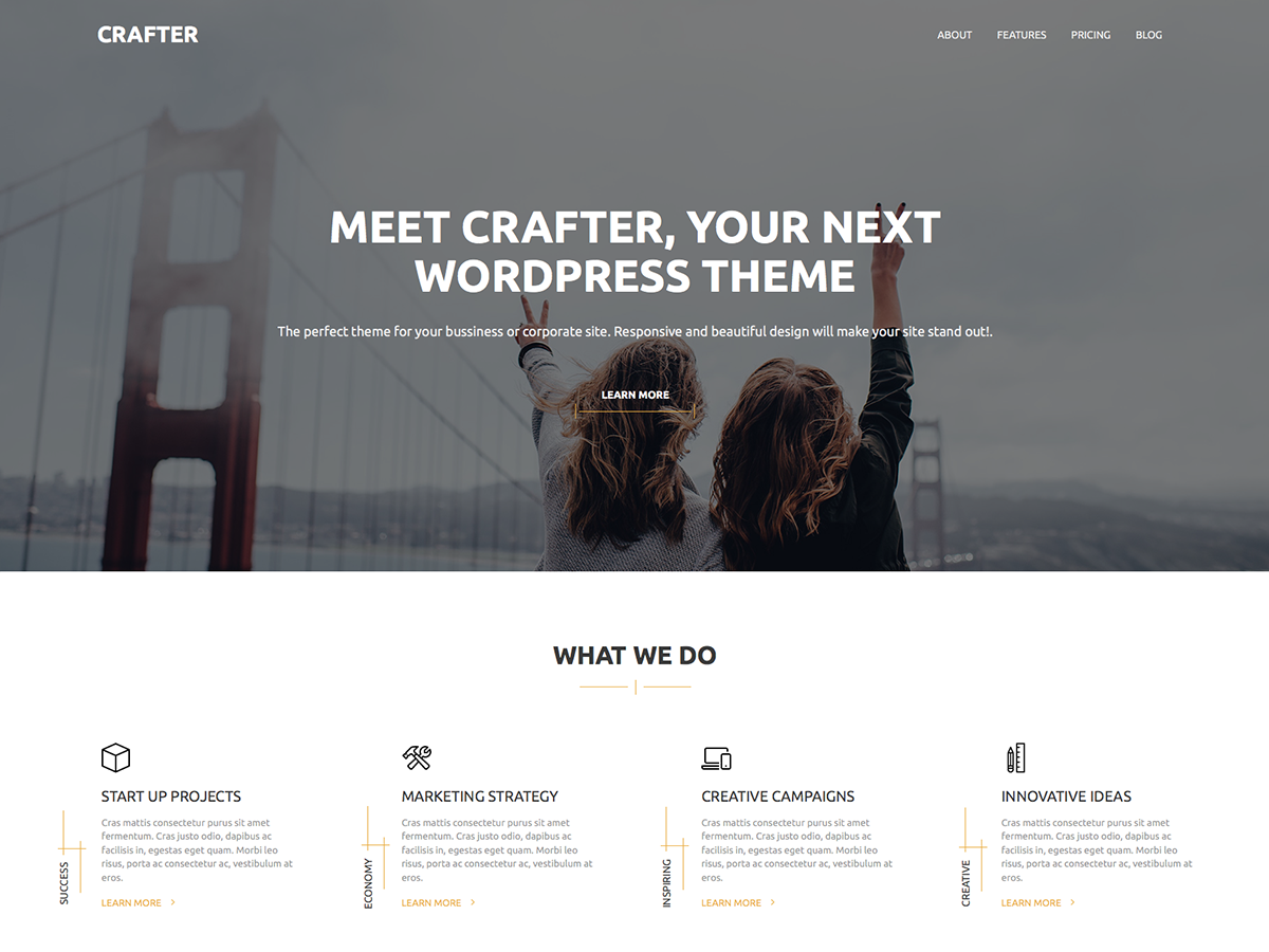 Crafter theme screenshot