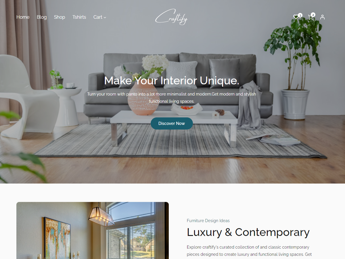 Craftify theme screenshot