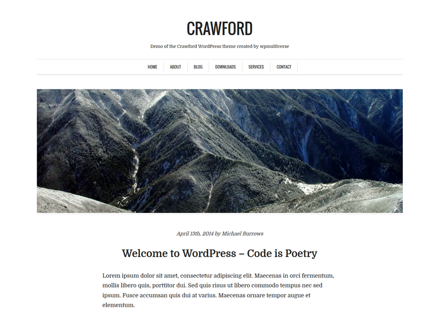 Crawford theme screenshot