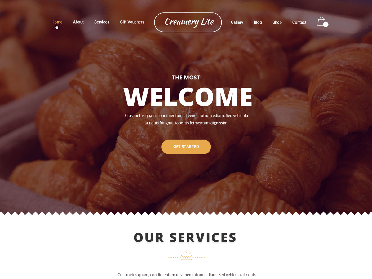 Creamery Lite theme screenshot