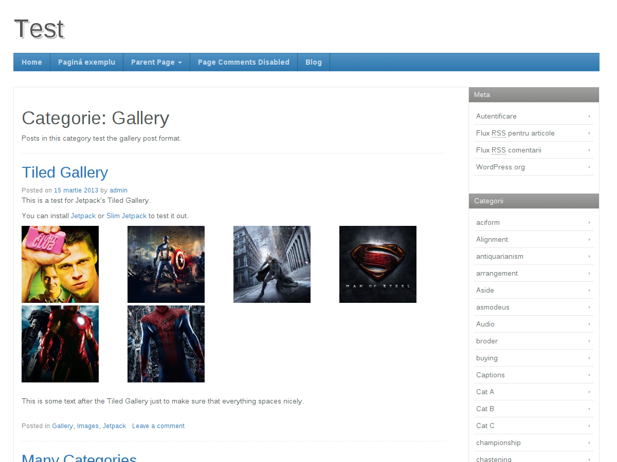 Creare Magazin Online theme screenshot