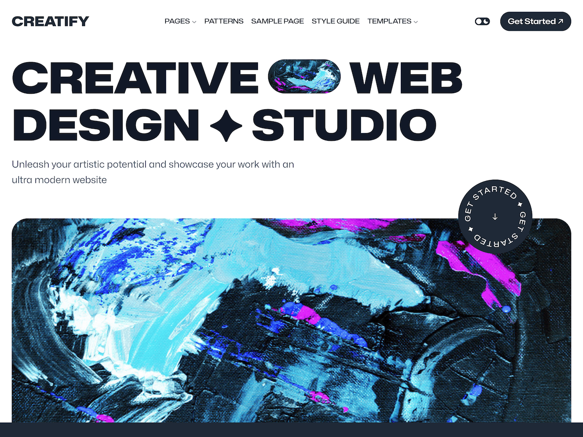 Creatify theme screenshot