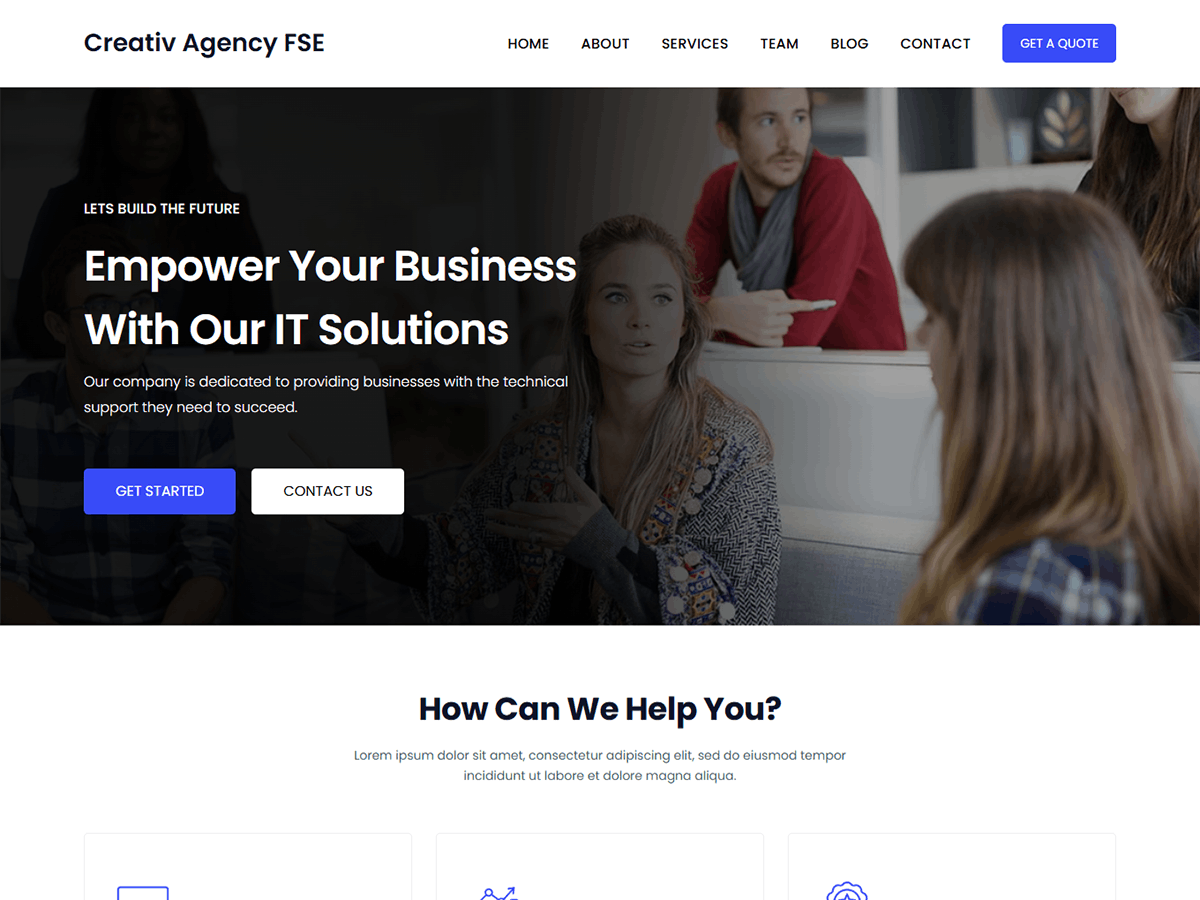 Creativ Agency FSE theme screenshot