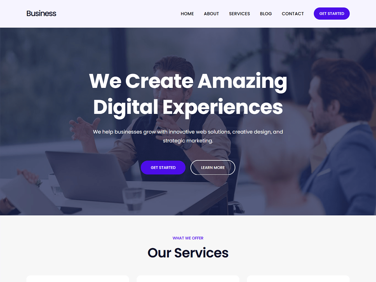 Creativ Business FSE theme screenshot