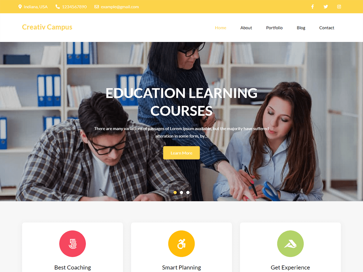 Creativ Campus theme screenshot