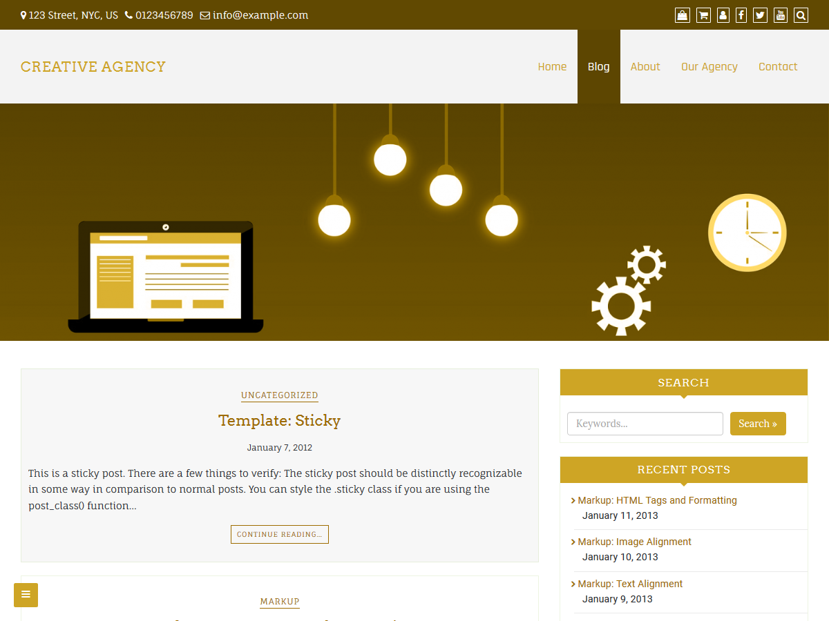 Creative Agency theme screenshot