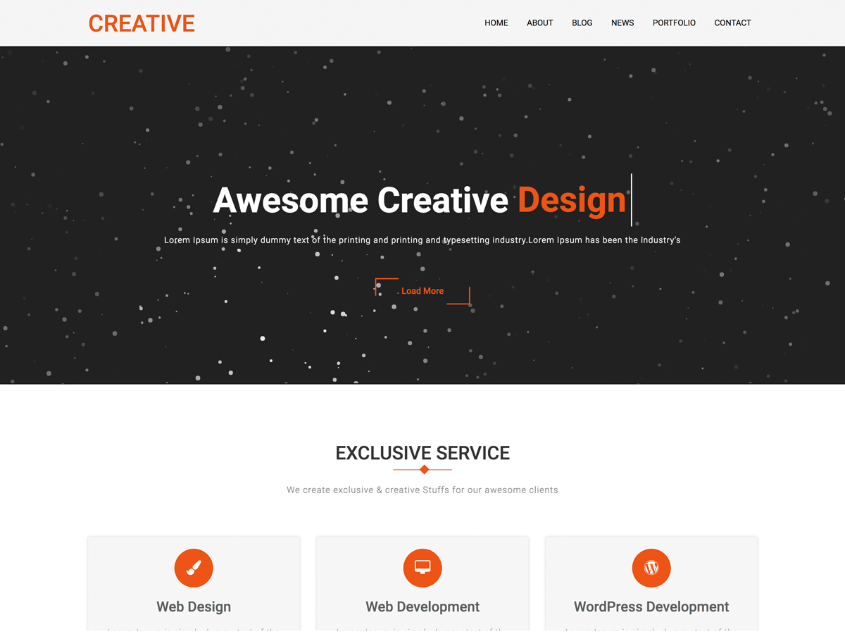 Creative Company theme screenshot