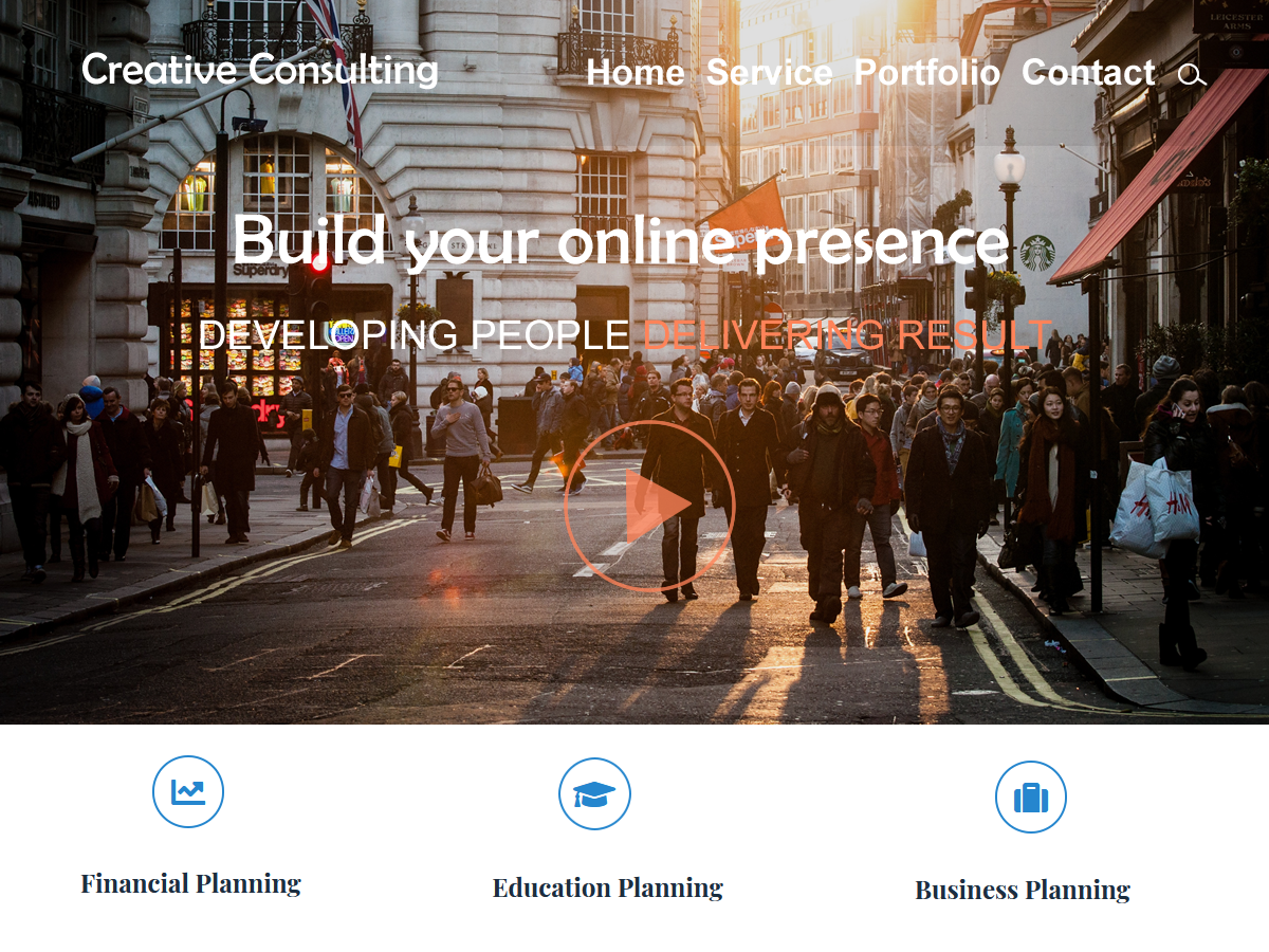 Creative Consulting theme screenshot