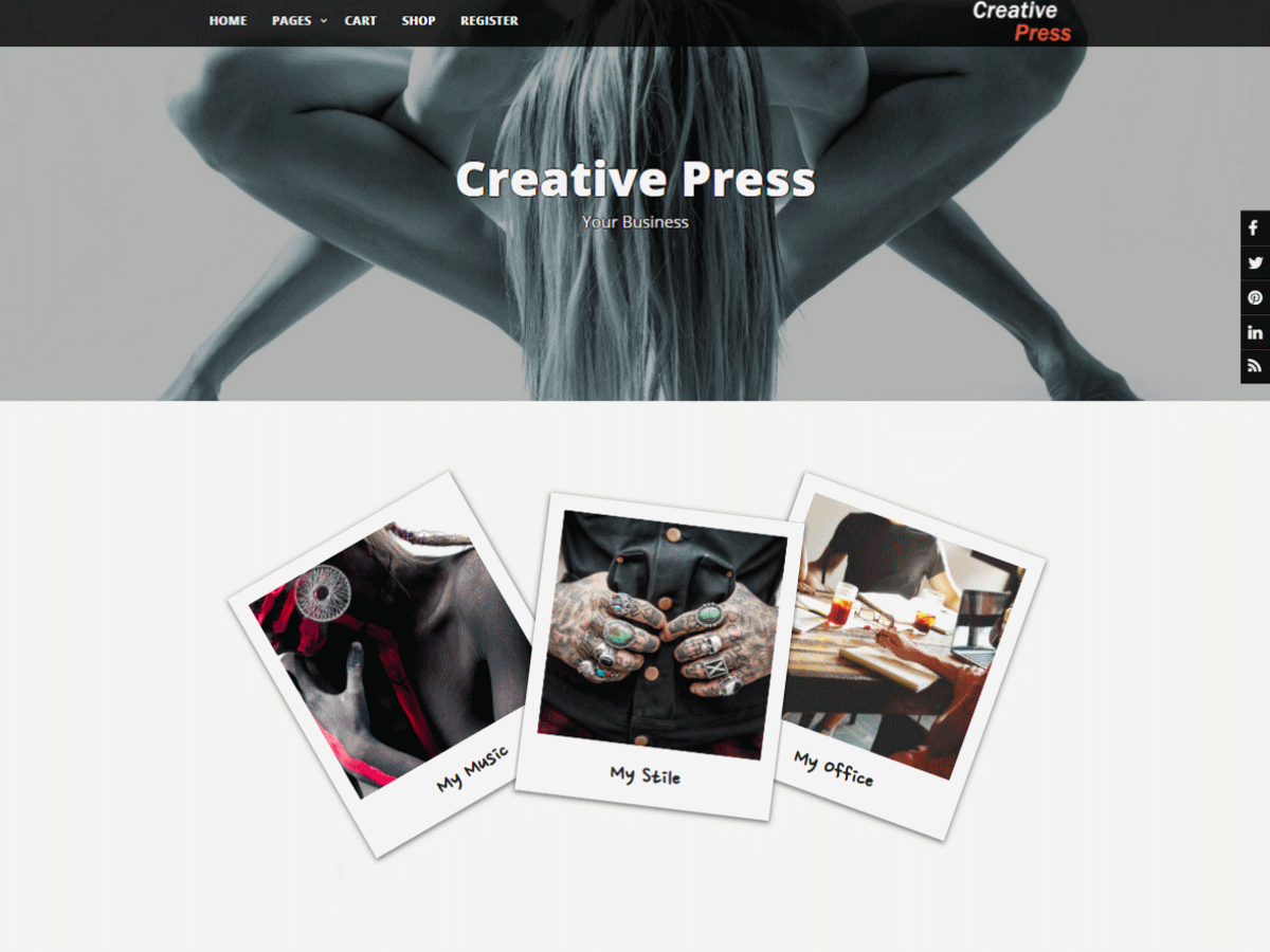 Creative Press theme screenshot