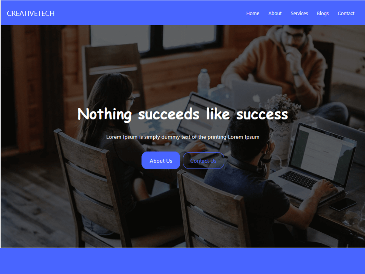 Creativetech theme screenshot