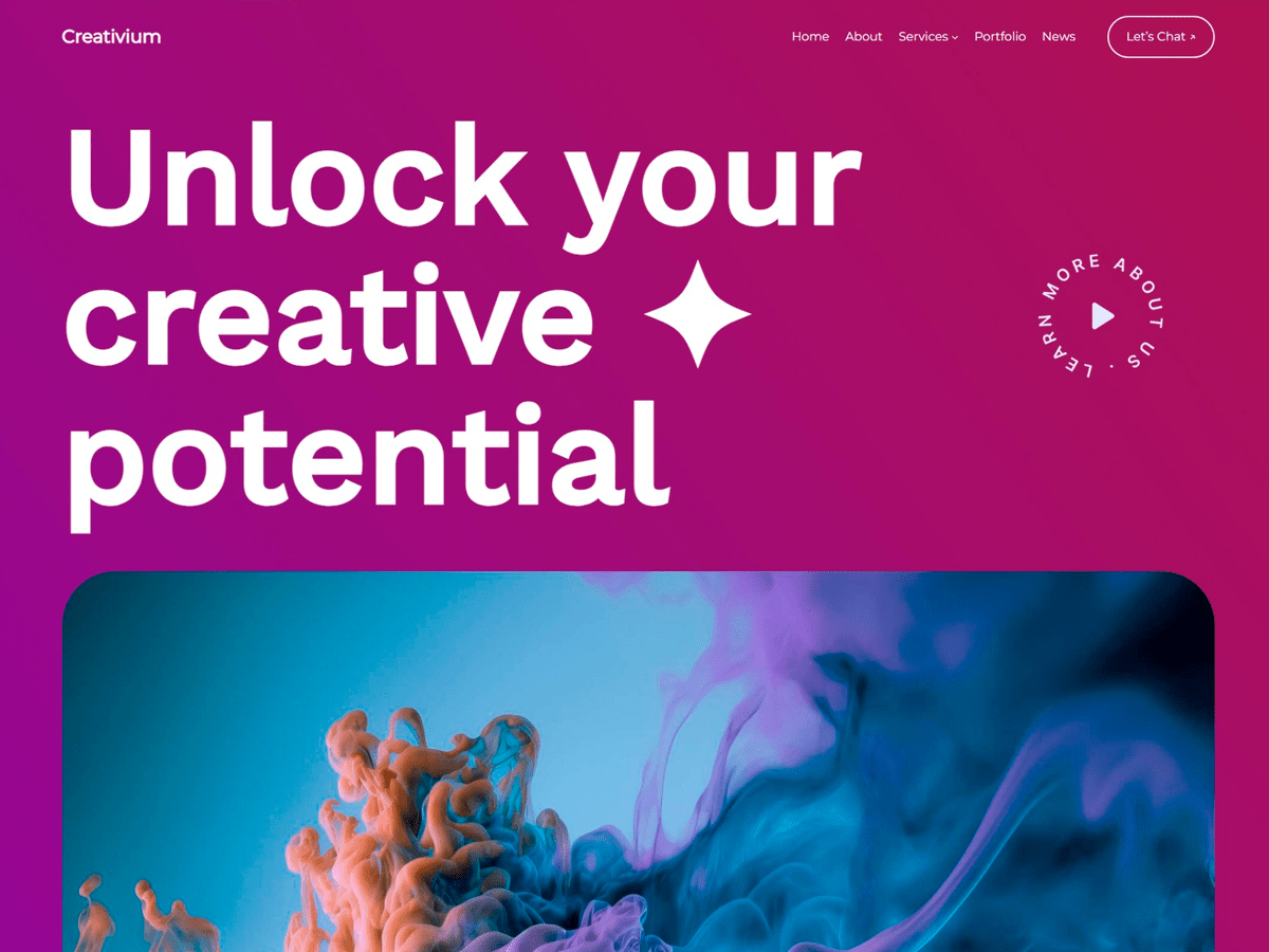 Creativium theme screenshot