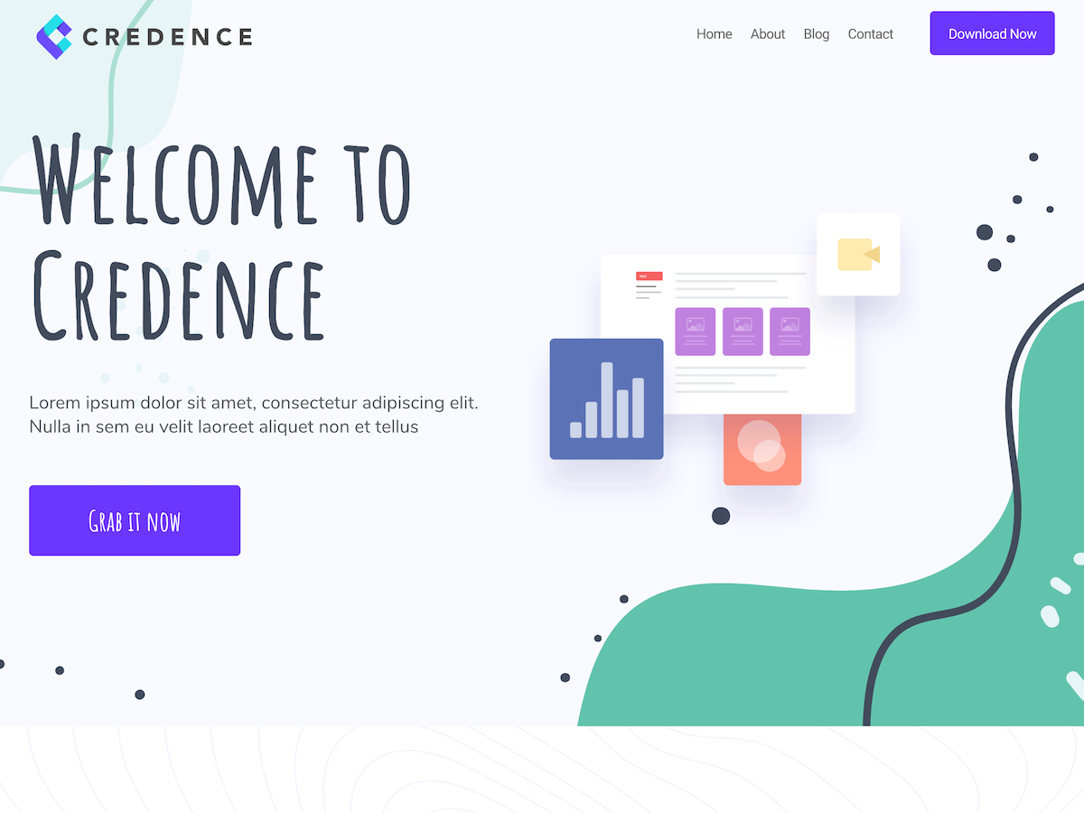 Credence theme screenshot