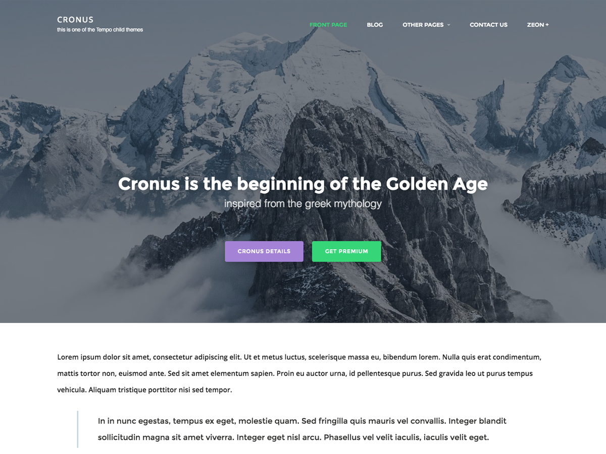 Cronus theme screenshot