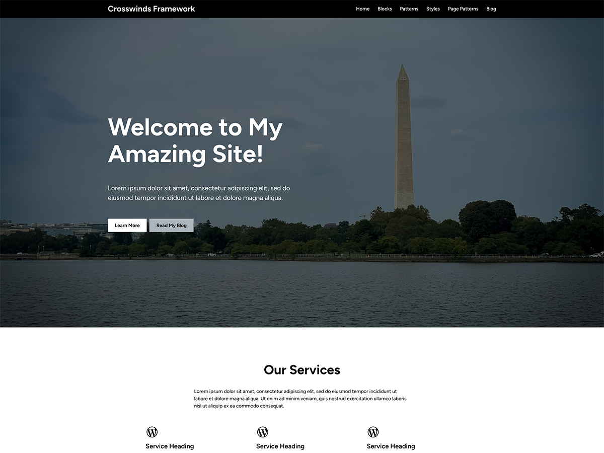 Crosswinds Framework theme screenshot