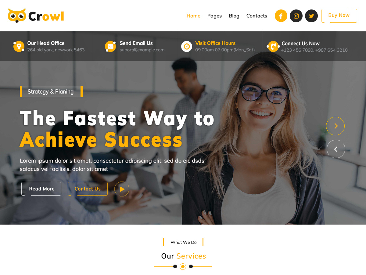 Crowl theme screenshot