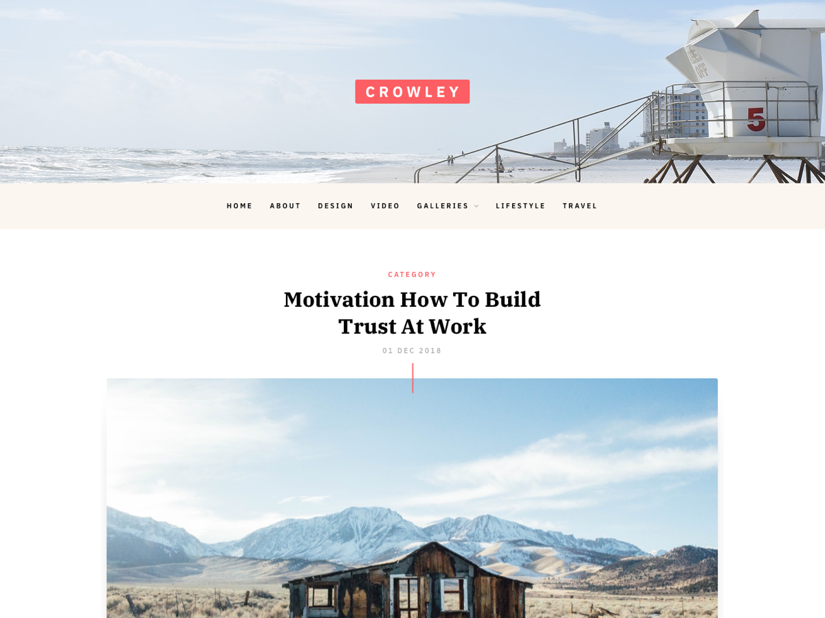 Crowley theme screenshot