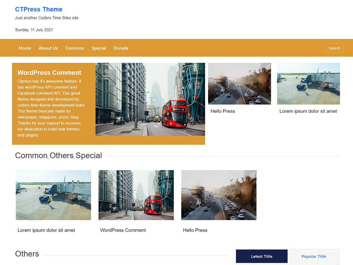 CTPress theme screenshot