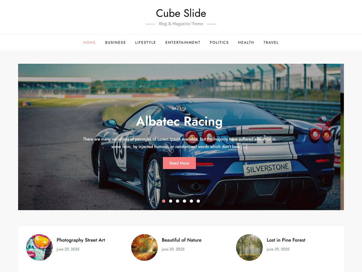 Cube Slide theme screenshot