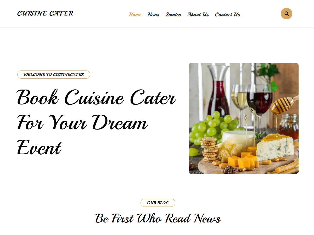 Cuisinecater theme screenshot