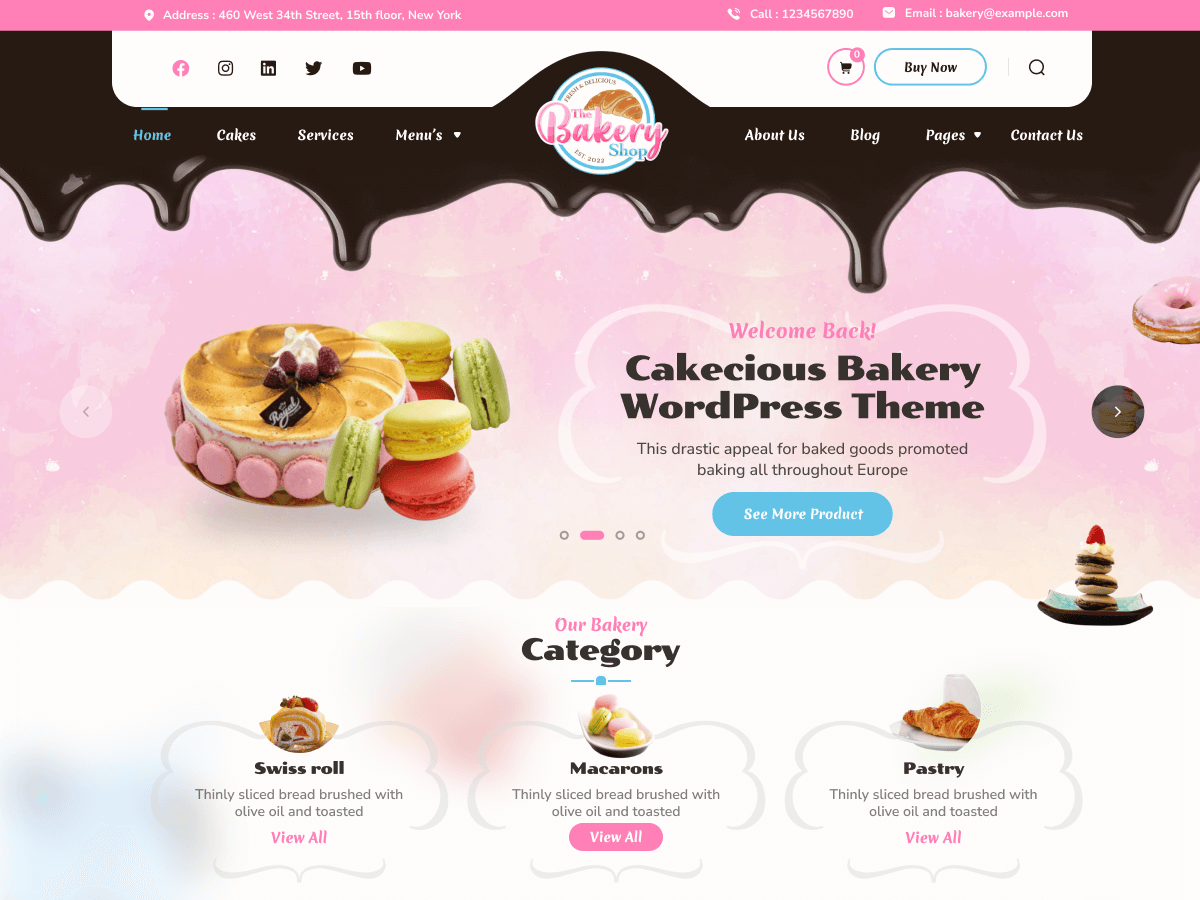 Cupcake Shop theme screenshot