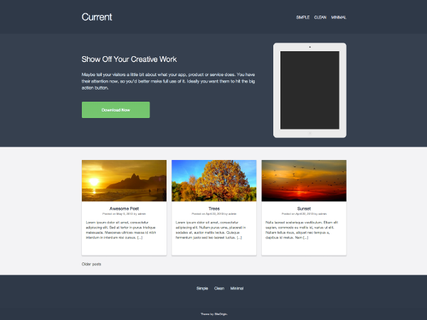Current theme screenshot