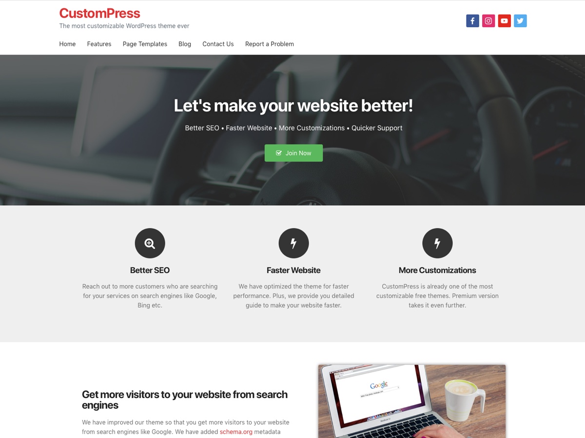 CustomPress theme screenshot