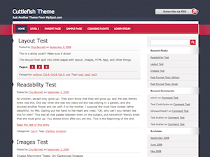 Cuttlefish theme screenshot