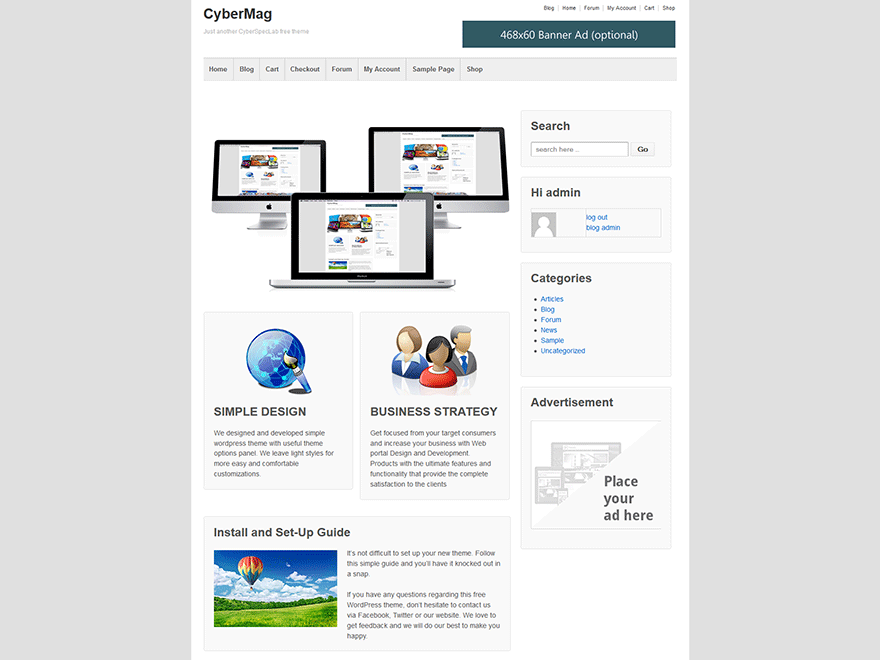 CyberMag theme screenshot