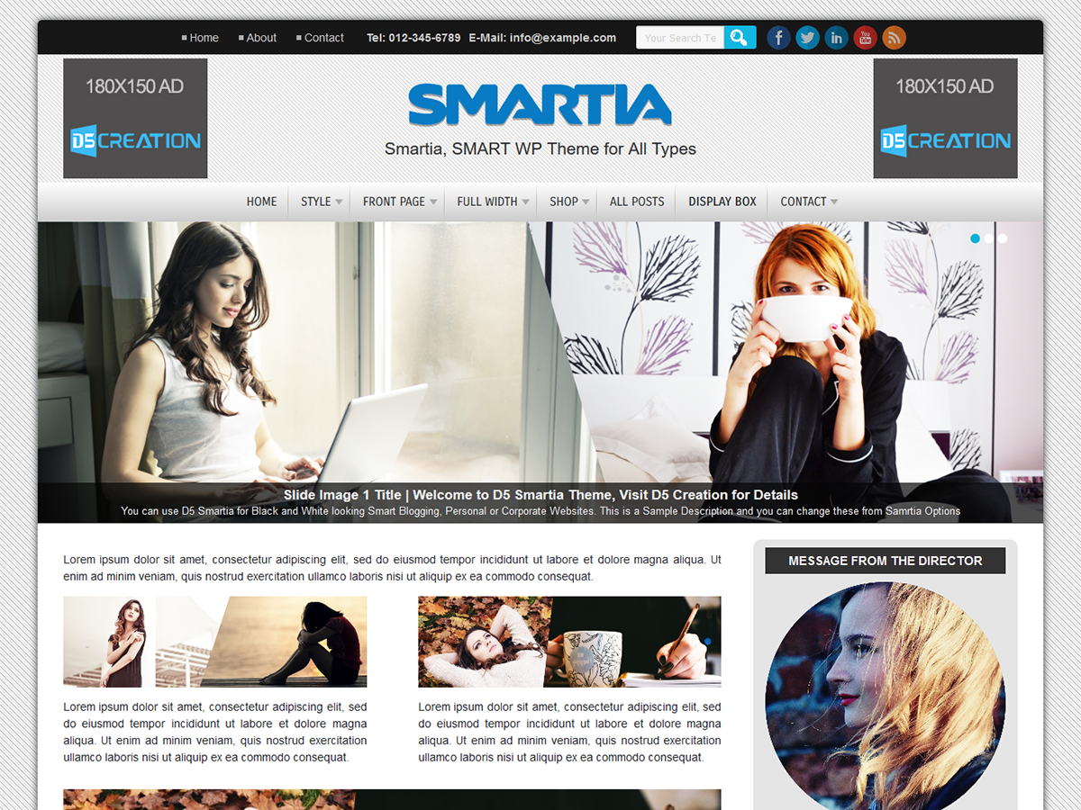 D5 Smartia theme screenshot
