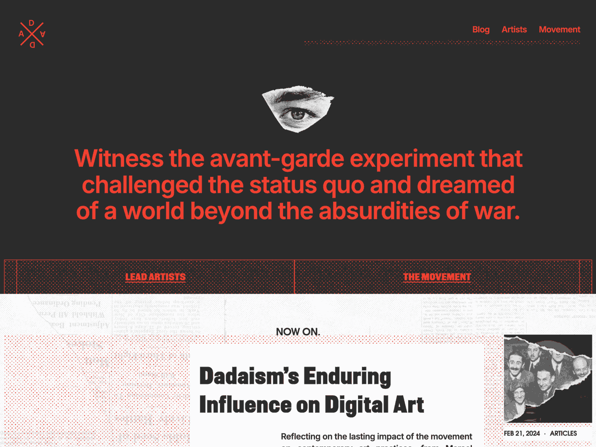 Dadaist theme screenshot