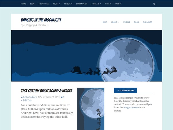 Dancing In The Moonlight theme screenshot