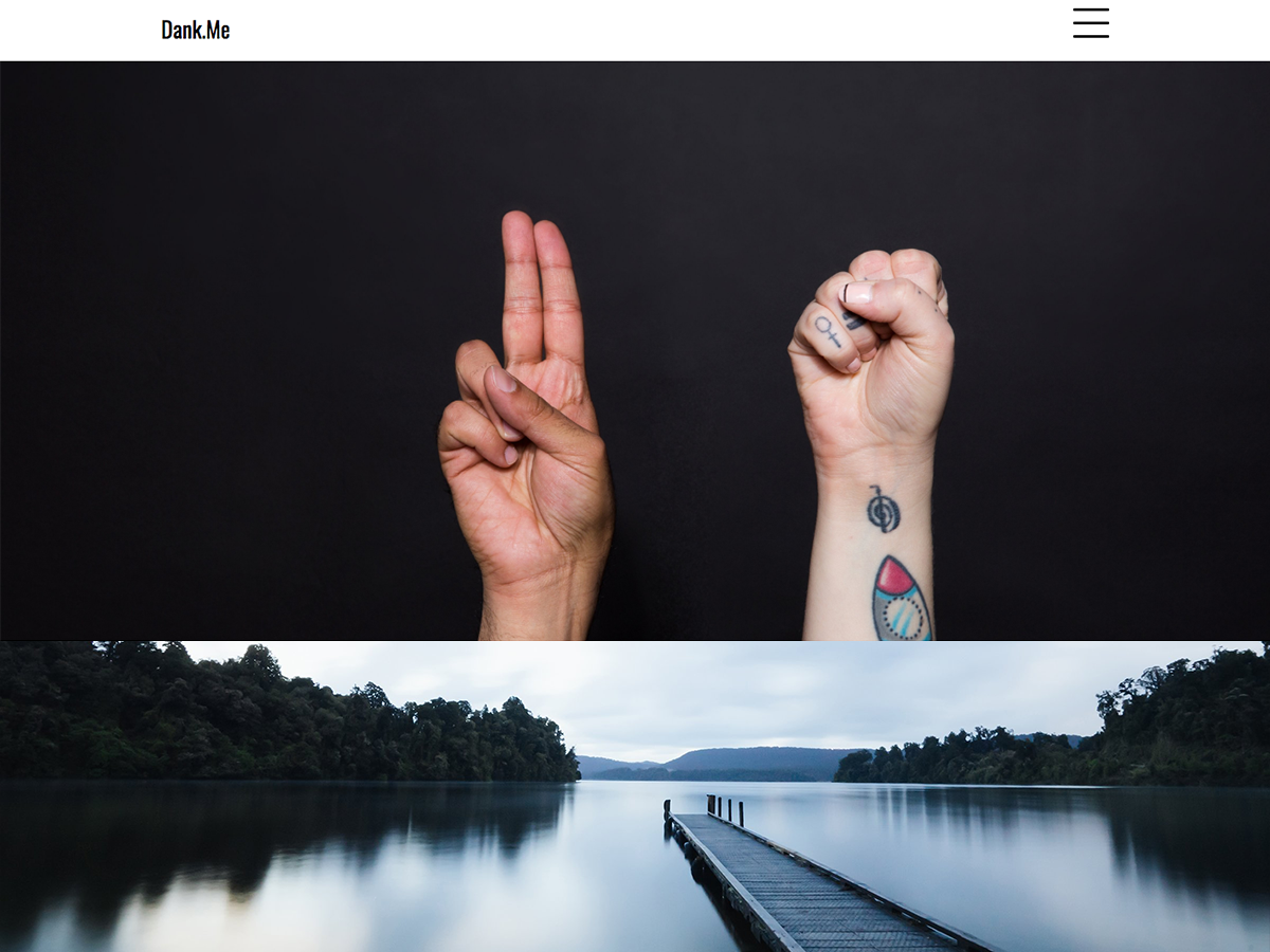 Dank Portfolio theme screenshot