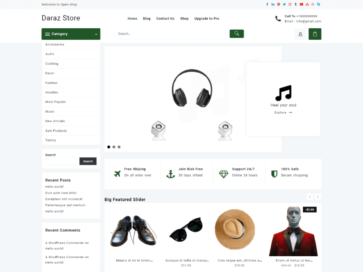 Daraz Store theme screenshot