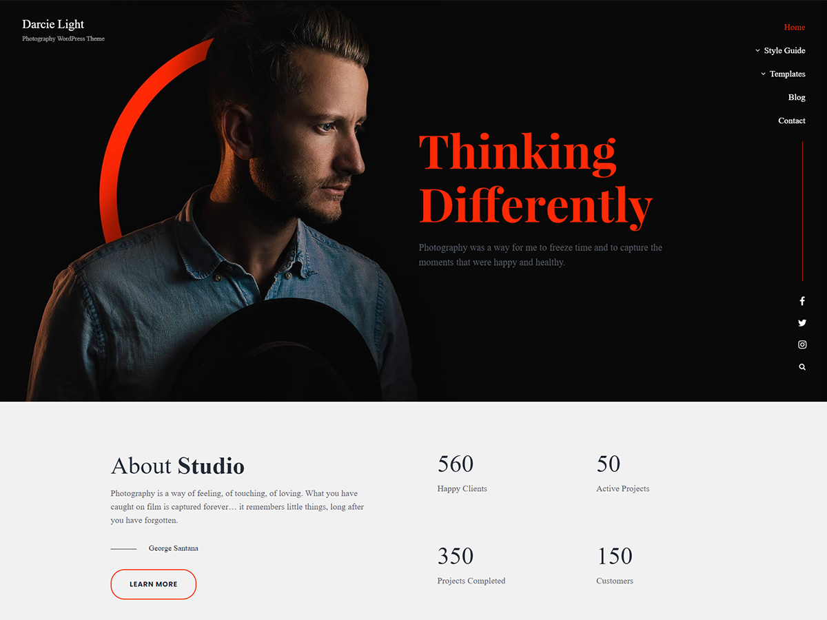 Darcie Light theme screenshot