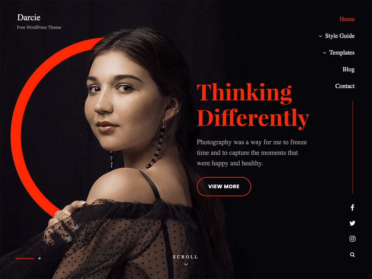 Darcie theme screenshot