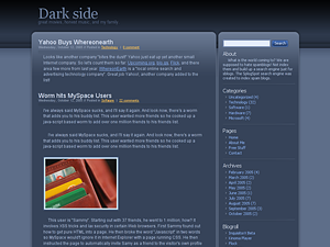 Dark Side theme screenshot