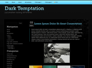 Dark Temptation theme screenshot