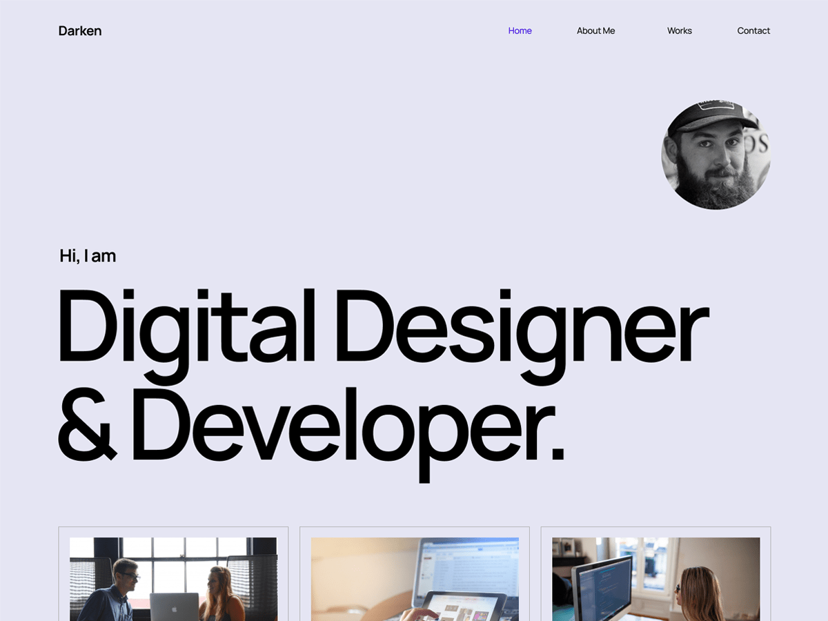 Darken theme screenshot
