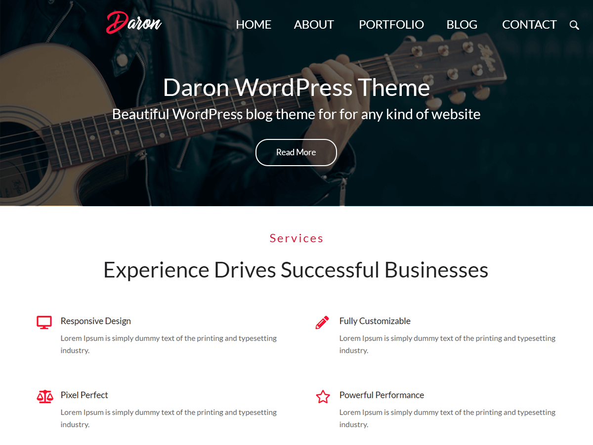 Daron theme screenshot