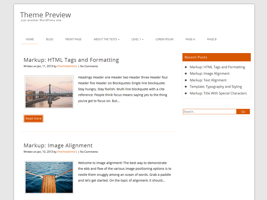 Decent theme screenshot