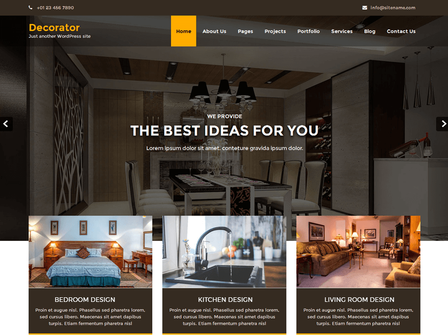 Decorator theme screenshot