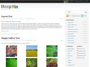 Deep Mix theme screenshot