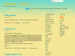 Deerawan - Cloudy theme screenshot