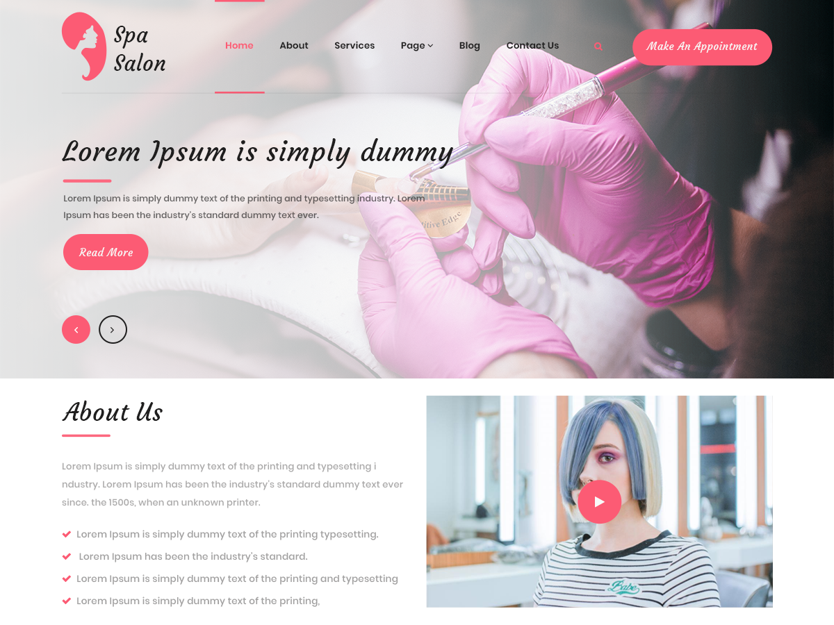 Delight Spa theme screenshot